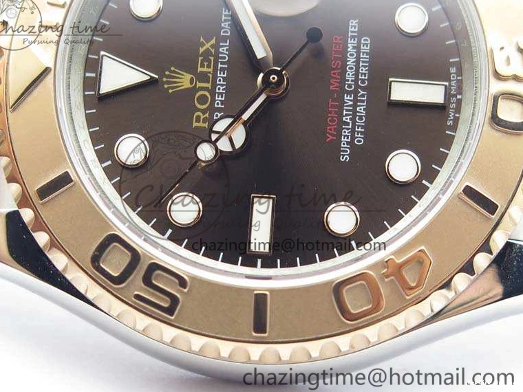 0223 Yacht-Master 116621 ARF 1:1 Best Edition Brown Dial On SS RG Bracelet A Affordable 3547